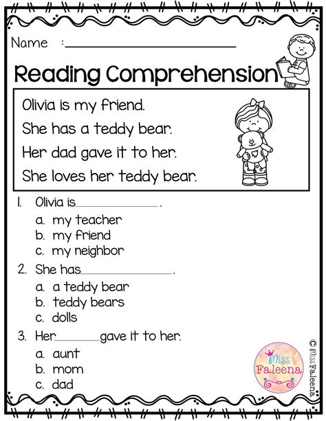 Reading Kindergarten Worksheets Free Printables
