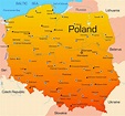 Mapa de ciudades de Polonia - OrangeSmile.com