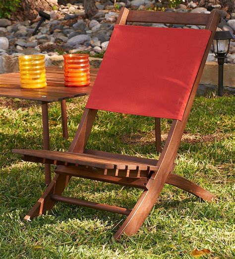 Camping picnic chair with storage bag easy to carry for bbq backyards party. Eucalyptus Folding Picnic Chair with Canvas Backrest ...