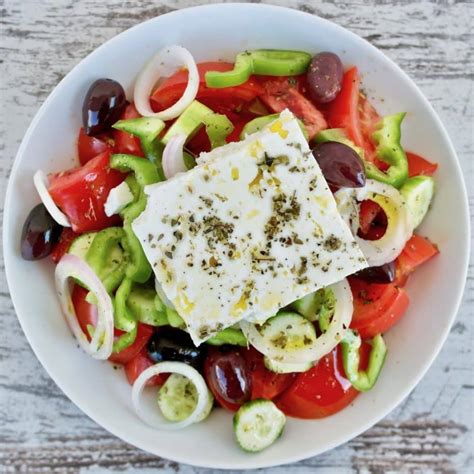 The Best Authentic Greek Salad Horiatiki Olive Tomato