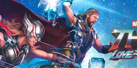 Thor And Jane Foster Use Lightning Powers In Official Love And Thunder Art