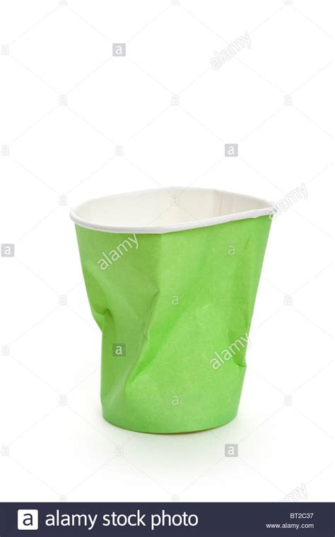 Crushed White Paper Cup Cut Out Stock Images And Pictures Alamy