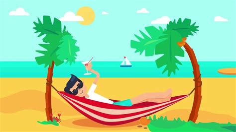 Vacation On Tropical Island Motion Graphics Youtube