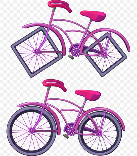 Square Wheel Bicycle Cartoon Illustration Png 741x936px Square Wheel