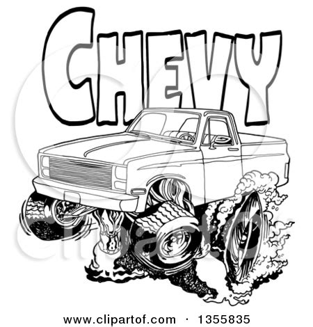 All the best lifted truck drawings 39+ collected on this page. Chevy clipart - Clipground