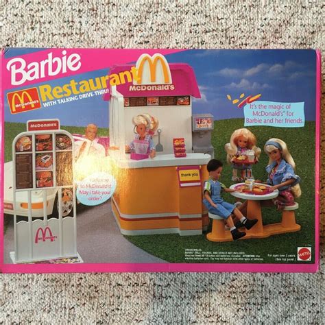 1994 mattel barbie mcdonald s restaurant playset no 11774 nrfb for sale online ebay barbie