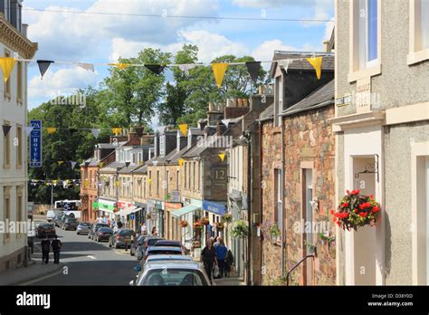 Melrose Town Centre Borders Scotland Hi Res Stock Photography And