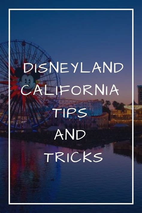 Disneyland Tips 16 Tips Everyone Visiting Disneyland Parks In