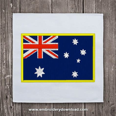 Australia Flag Embroidery Design Download Embroiderydownload