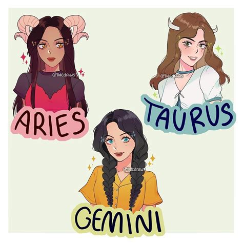 The Zodiacs As Pretty Girls Pt 1 Decorate The Comments With Your Sign