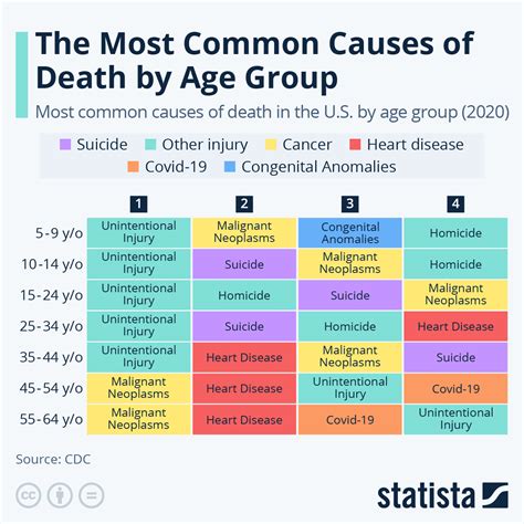Chart Suicide Among The Most Common Causes Of Death In The Us Statista
