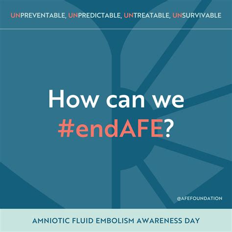 Awareness Toolkit Amniotic Fluid Embolism Foundation