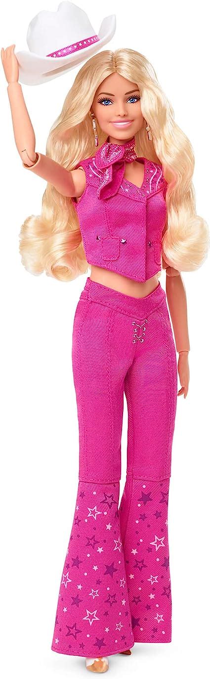 barbie the movie doll margot robbie as barbie collectible doll wearing pink western outfit