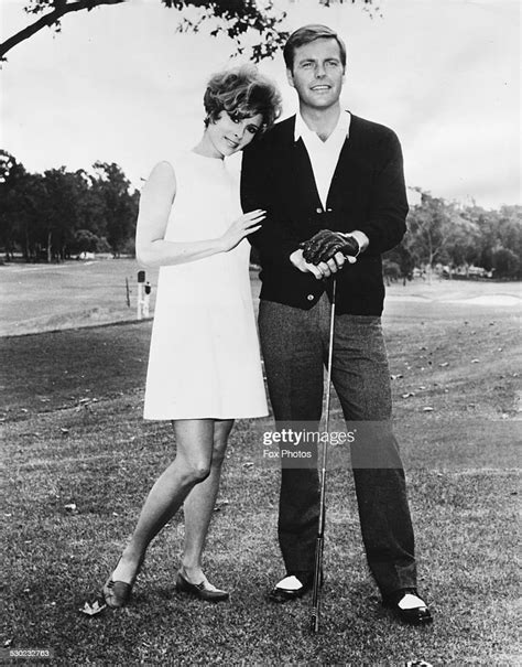 Actress Jill St John Giving Moral Support To Actor Robert Wagner