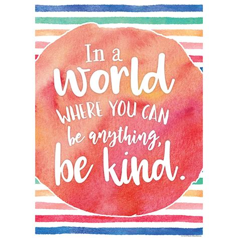 In A World Where You Can Be Anything Be Kind Chart Tcr7558 Teacher