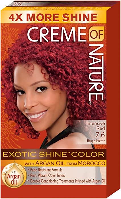 Creme Of Nature Exotic Shine Color Hair Colour Colour Intense Red 76