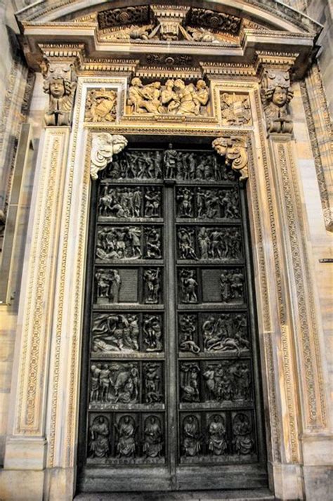 Door Of Milan Cathedral Italy Italophile Pinterest