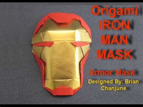 How to do, materials and photo lessons. Origami Iron Man Mask (HD) - YouTube