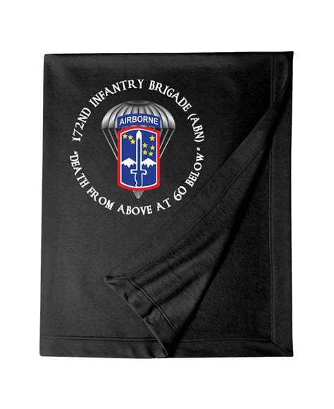172nd Infantry Brigade Airborne Embroidered Blanket 7138 Etsy