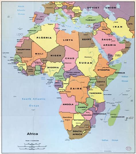 Large Scale Detailed Political Map Of Africa With Marks Of Capitals Images And Photos Finder