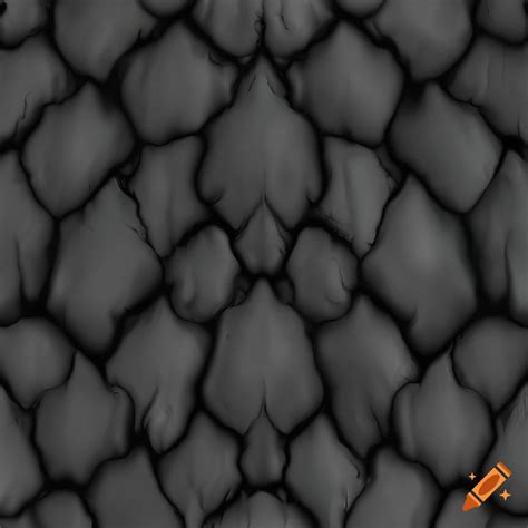 Seamless Grayscale Dragon Scale Texture