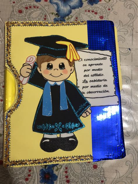 Folder Decorado De Graduación Folder Decorado Carpetas Decoradas