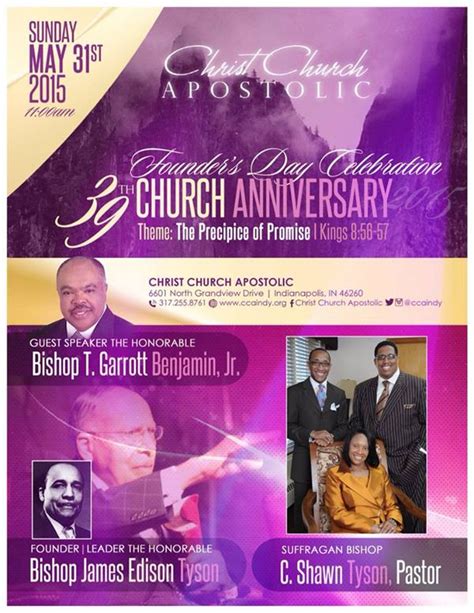 And is there an equivalent international men's day? Christ Church Apostolic Founder's Day Celebration & 39th ...