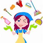 Clipart Domestic Helper Housekeeping Cleaning Maid Transparent