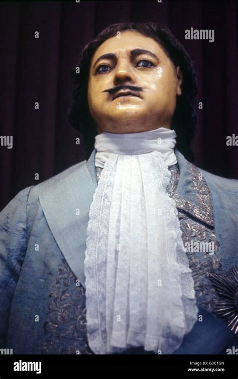 Wax Effigy Including Death Mask Of Tsar Peter The Great On Display