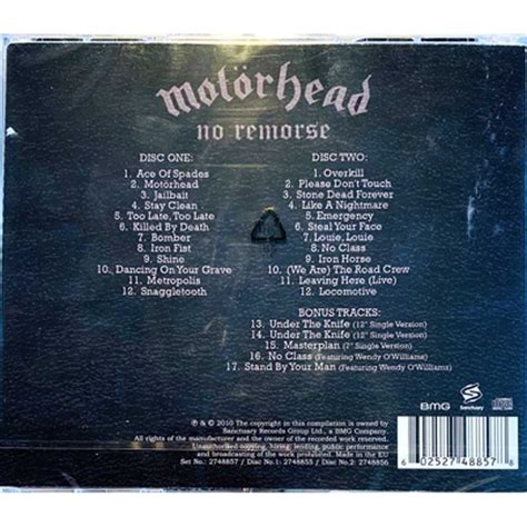 Motorhead No Remorse Cover Album