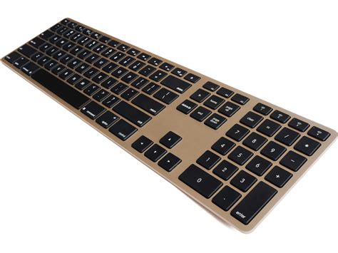 Usa Matias Bluetooth Aluminum Keyboard Gold Fk418btg Us The