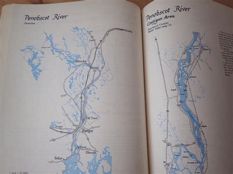 Maine Fishing Maps Volume 2 Rivers And Streams Book Delorme Etsy