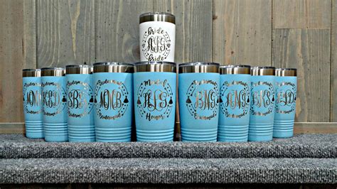 Personalized Laser Engraved Travel Mugs Your Choice Of Etsy