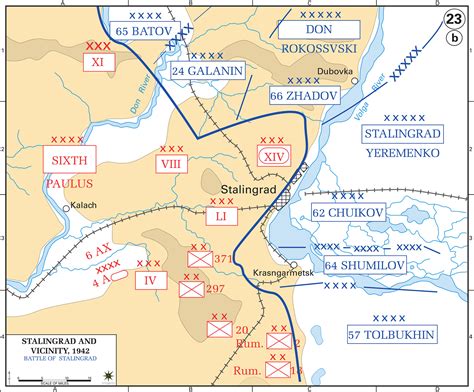 Asisbiz Artwork Showing The Map Of Stalingrad July 19