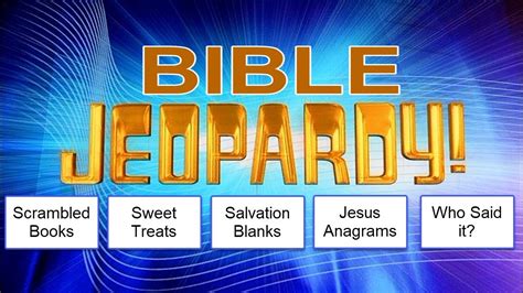 Fun Bible Quiz Biblical Jeopardy Game 10 Youtube
