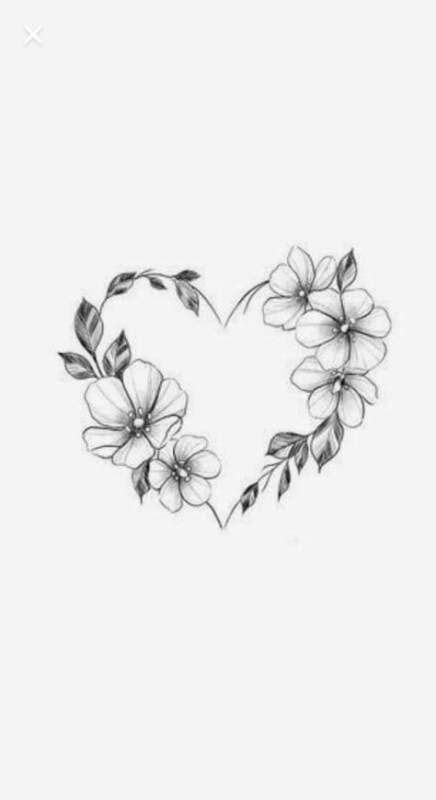 Trendy Heart Tattoo Designs With Flowers In 2020 Tattoos For Women