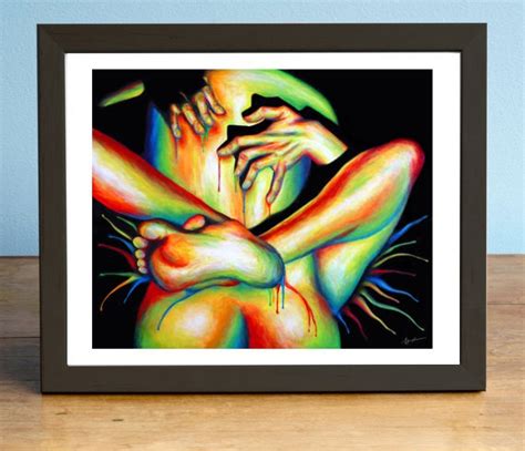 Passionate Love Erotic Art GiclÉe Print Illustration Wall