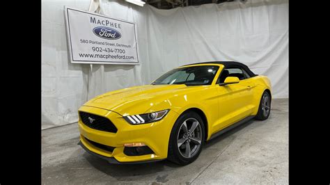 Triple Yellow 2017 Ford Mustang V6 Review Macphee Ford Youtube