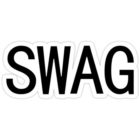 Swag Stickers By M Russell Redbubble