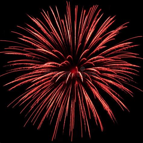 A Red Firework Explosion Stock Image Image Of City Festival 15677697