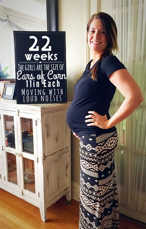 22 Weeks With Twin Girls Weekly Baby Bump Photo All Things