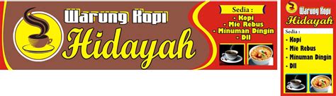 Contoh Desain Spanduk Warung Kopi Banner Warkop Gambar Contoh Banners Images