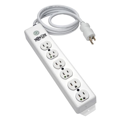 Tripp Lite Waber Power Strip 120v Right Angle 5 15r 6 Outlet Metal 15 Crd