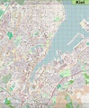 Large detailed map of Kiel