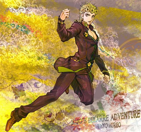 Safebooru Blonde Hair Blue Eyes Cleavage Cutout Giorno Giovanna Jojo No Kimyou Na Bouken Shiga