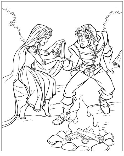 Printable Disney Coloring Pages Tangled