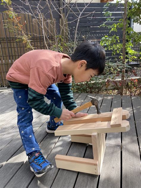 木工 ～子供椅子づくり～ 大阪の注文住宅、木の家の工務店コアー建築工房
