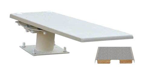 Cantilever Stand In White With 6 Frontier Iii Silver Gray Diving Board