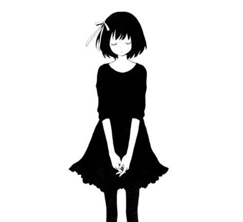 Depressed Anime Girl Drawing Free Download On Clipartmag