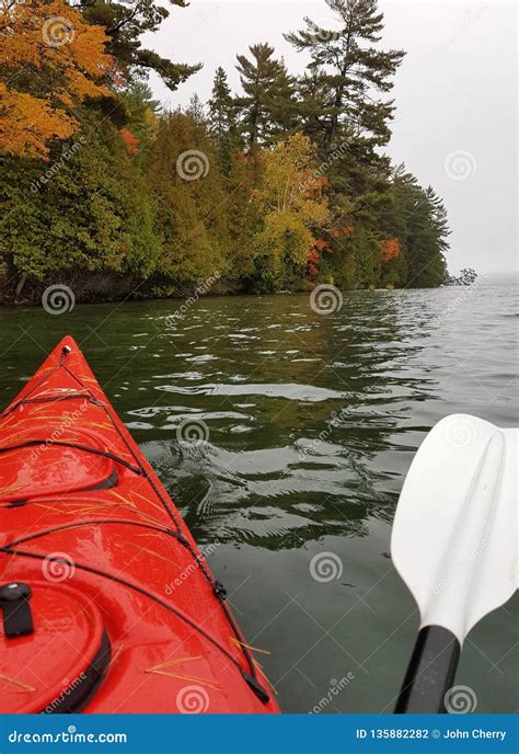 Kayaking On A Northern Lake Stock Photo Image Of Color Ontario